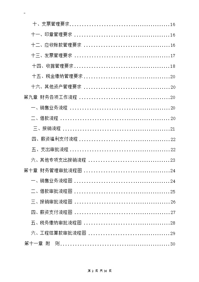 最新财务管理制度和流程图