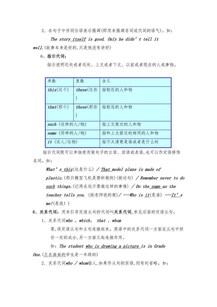 初中英语语法大全知识点总结可打印123