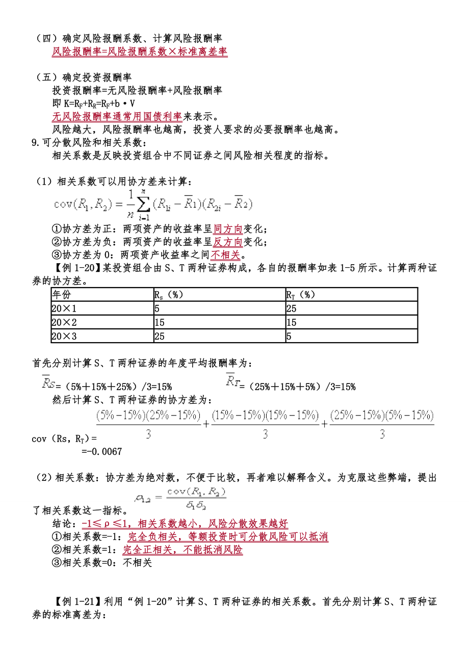 中级审计师考试中的重要公式