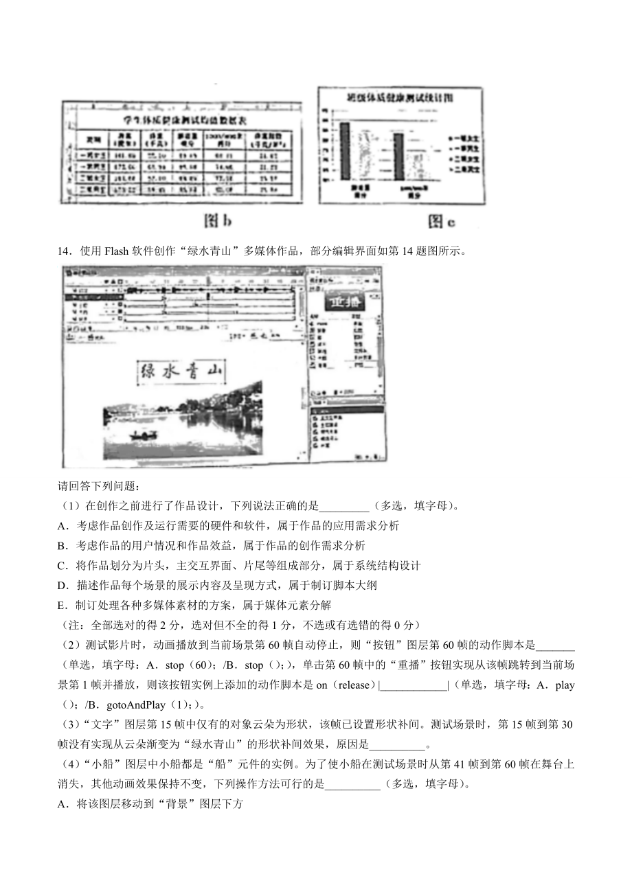 2021年浙江卷技术高考试题