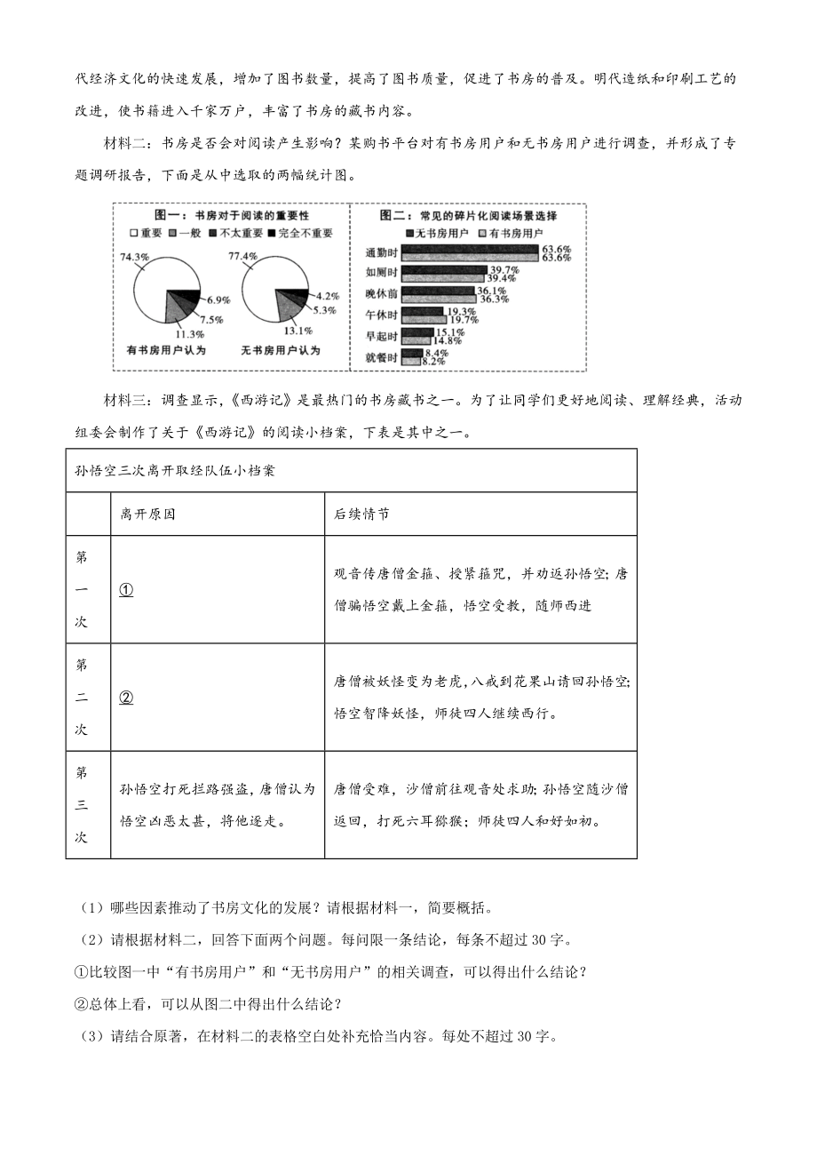 四川省绵阳市2021学年中考语文试题（原卷版）