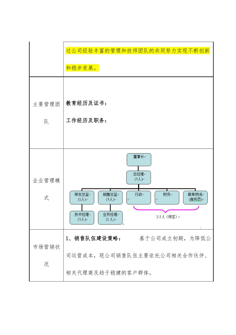 商业计划书(简版)-参考版