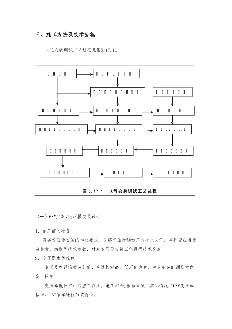 低压变配电设备安装施工方案