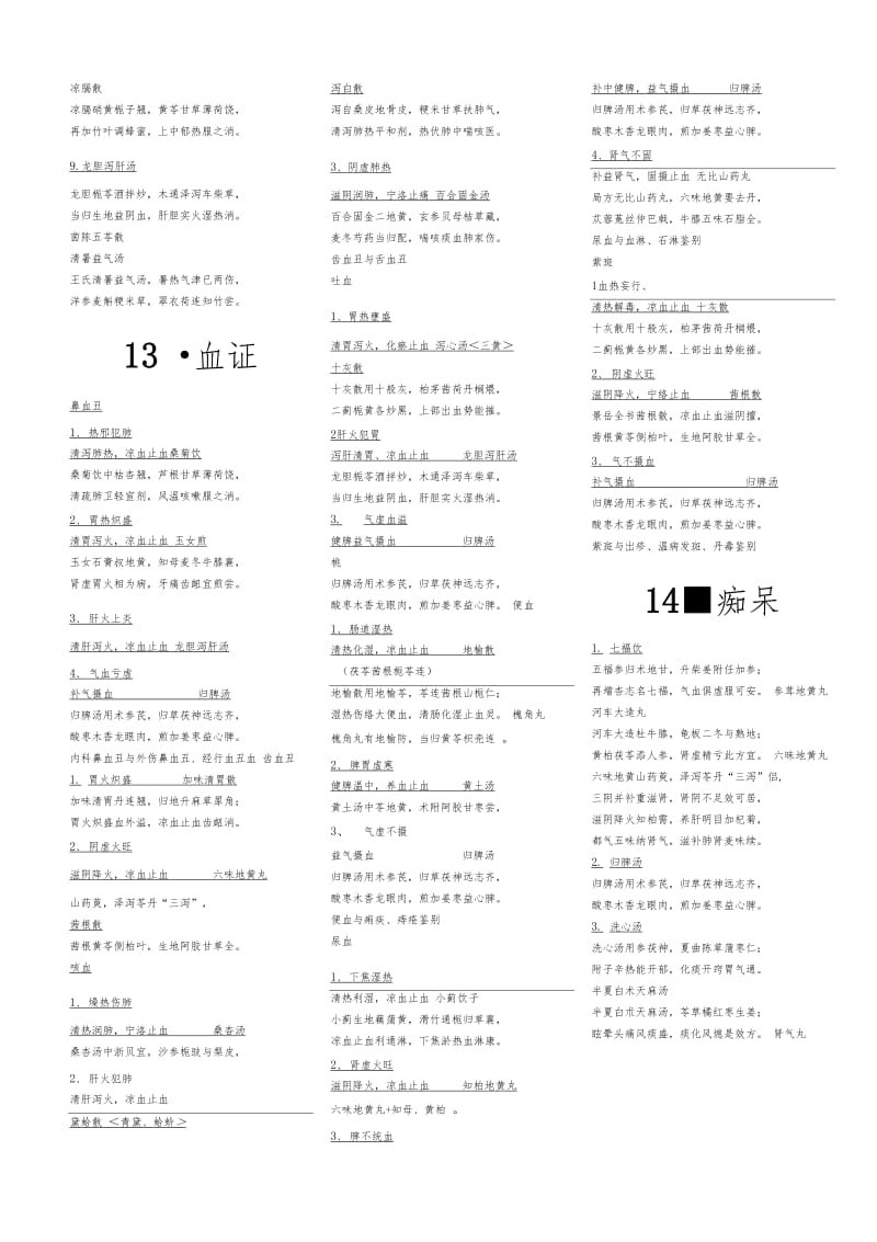 中医内科学方歌_完整版