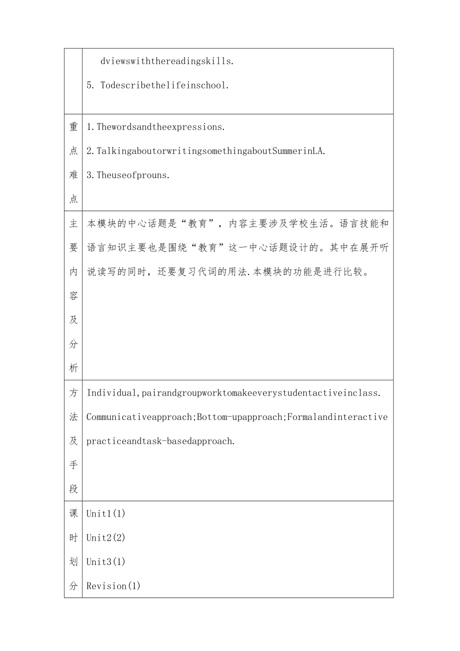 外研版九年级下全册教案18