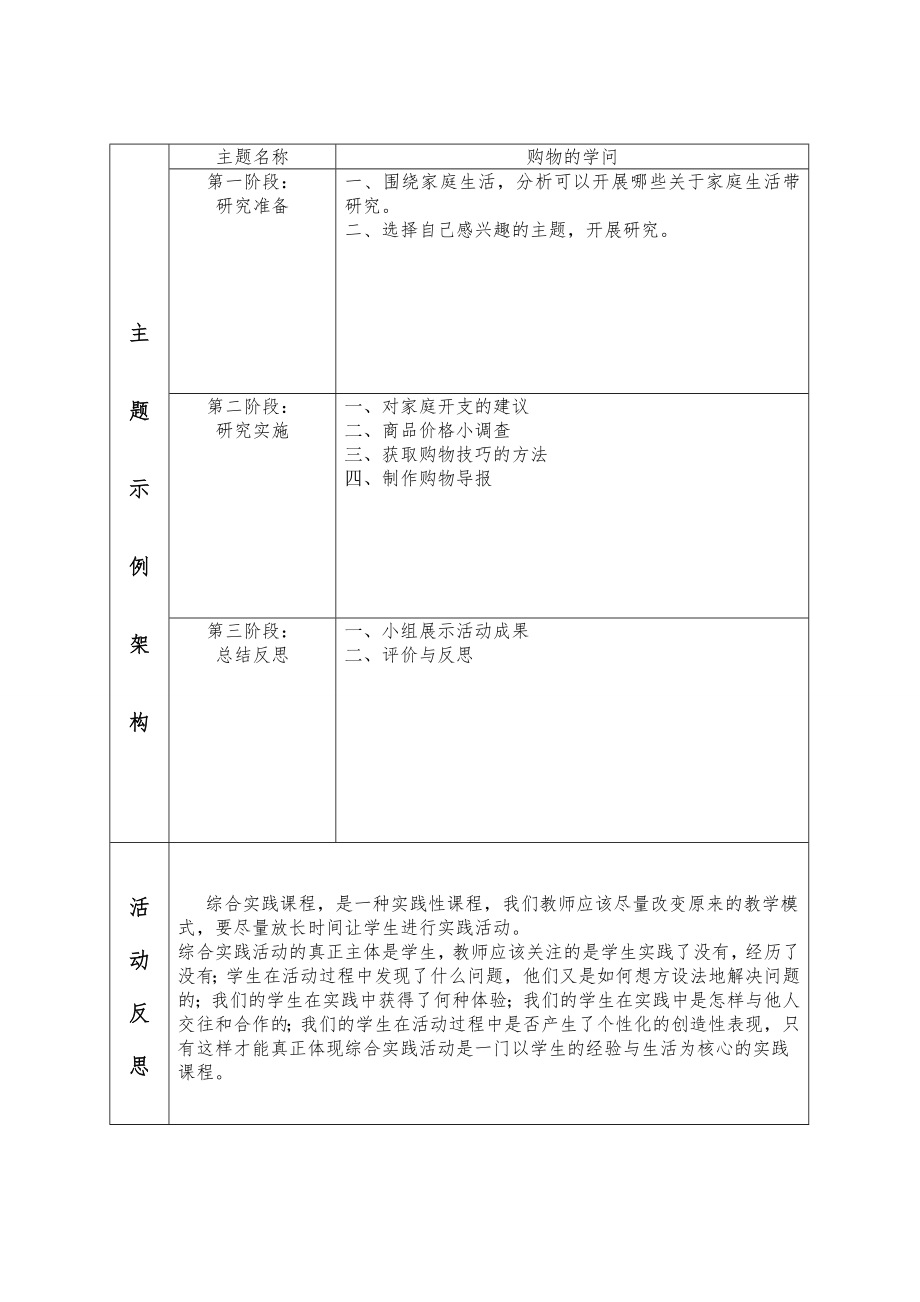 实践六年级下册教案(全册12345)