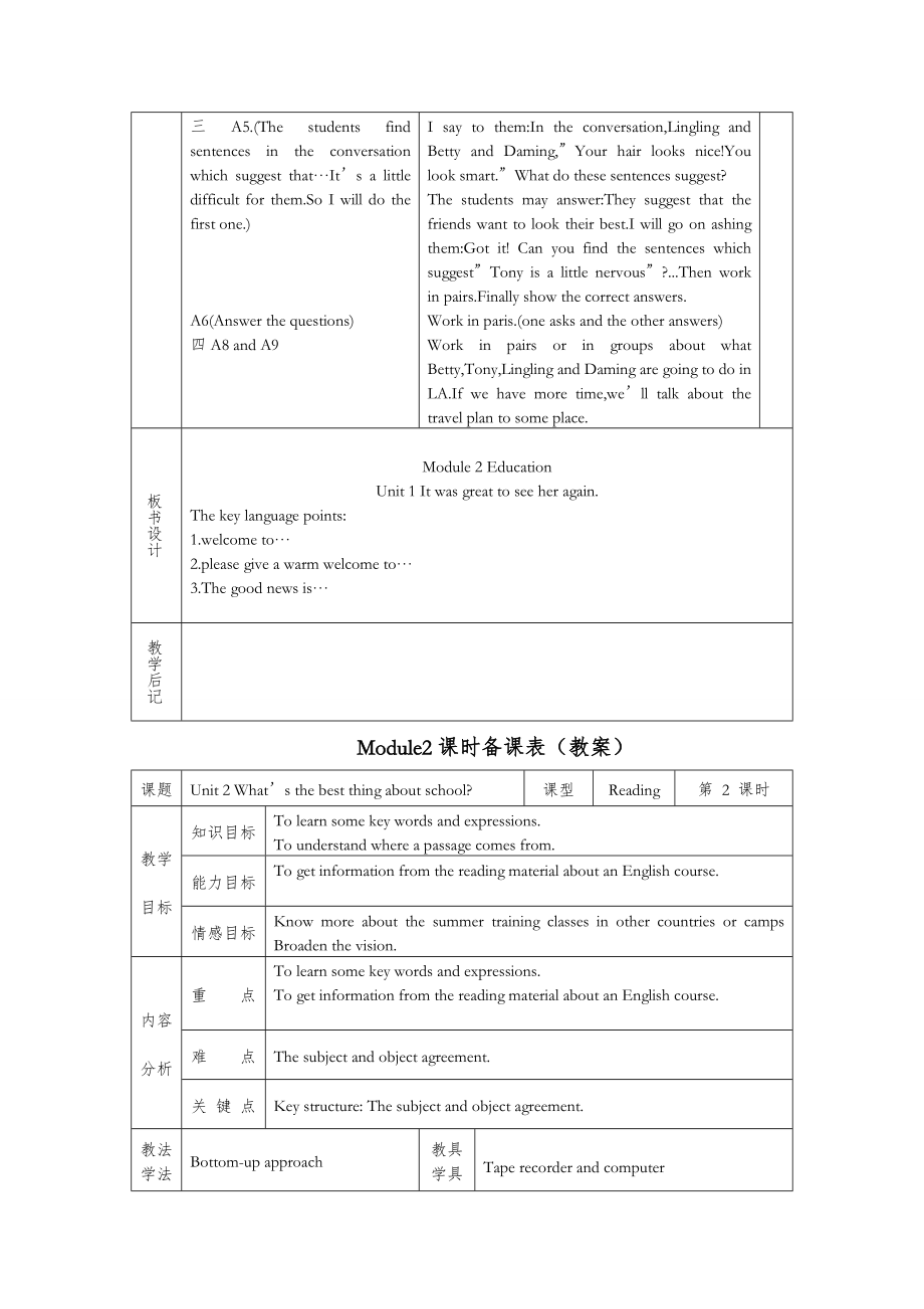 外研版-九年级下全册教案16