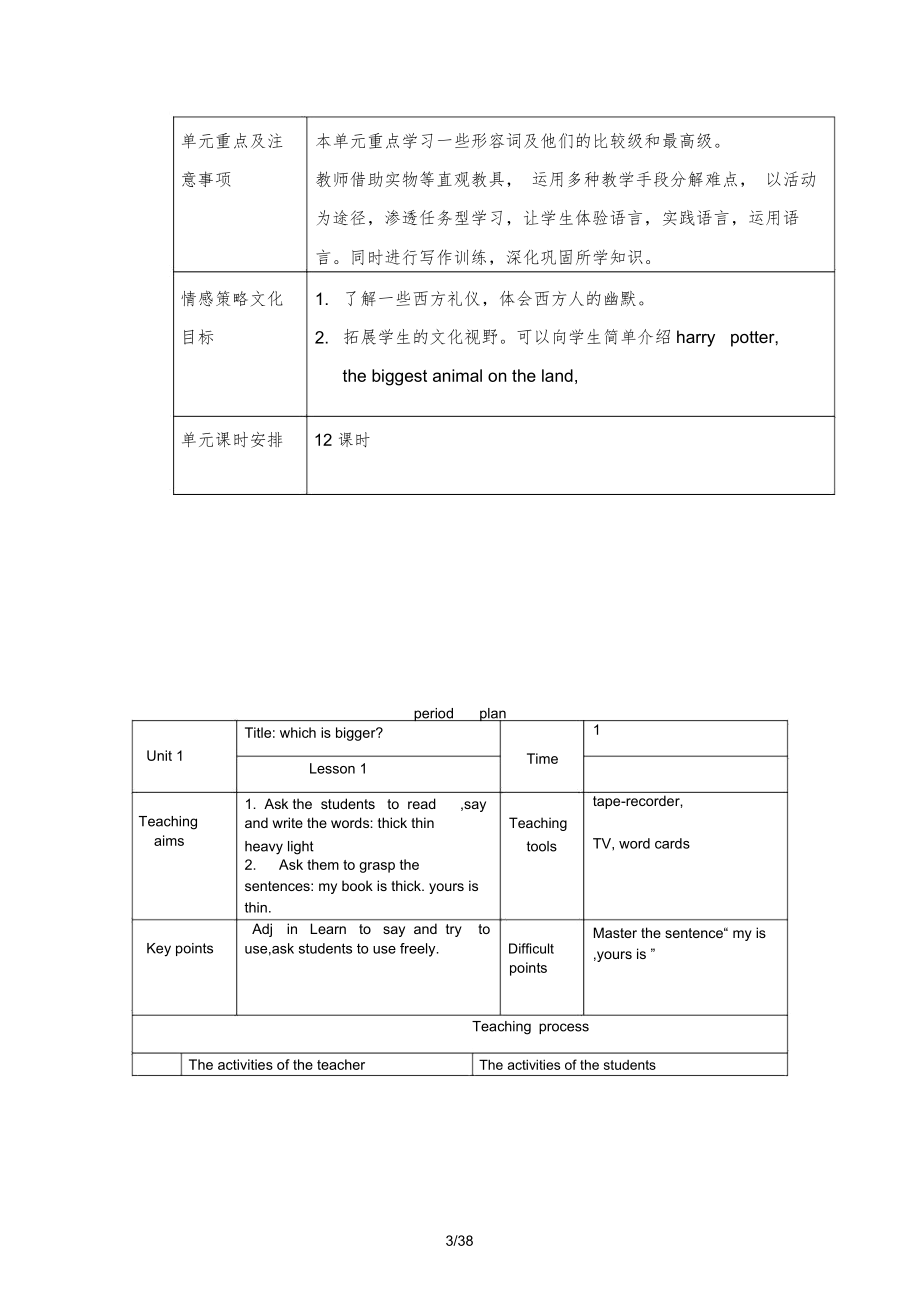 快乐英语六年级下册全册教案(三年级起点)