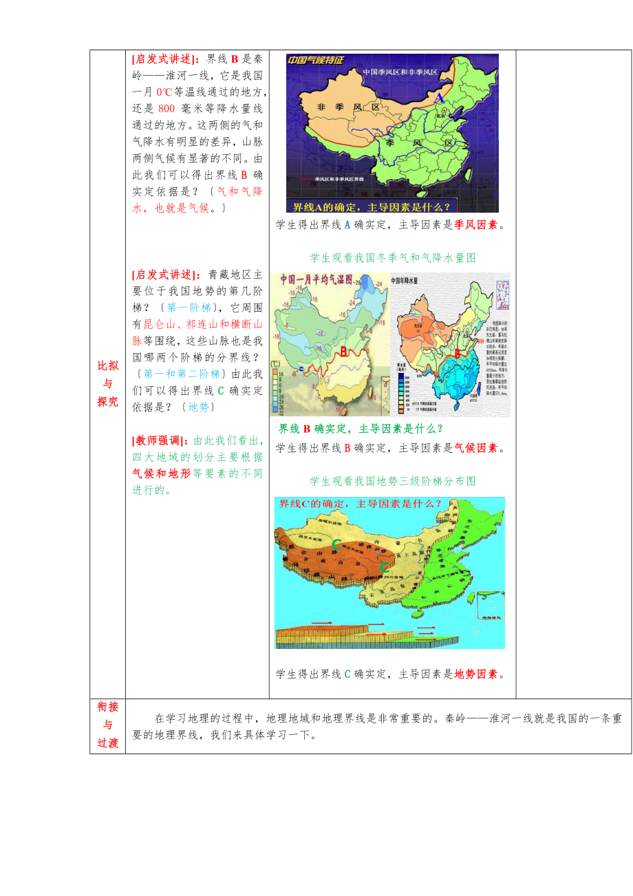 商务星球版八年级地理下册教案