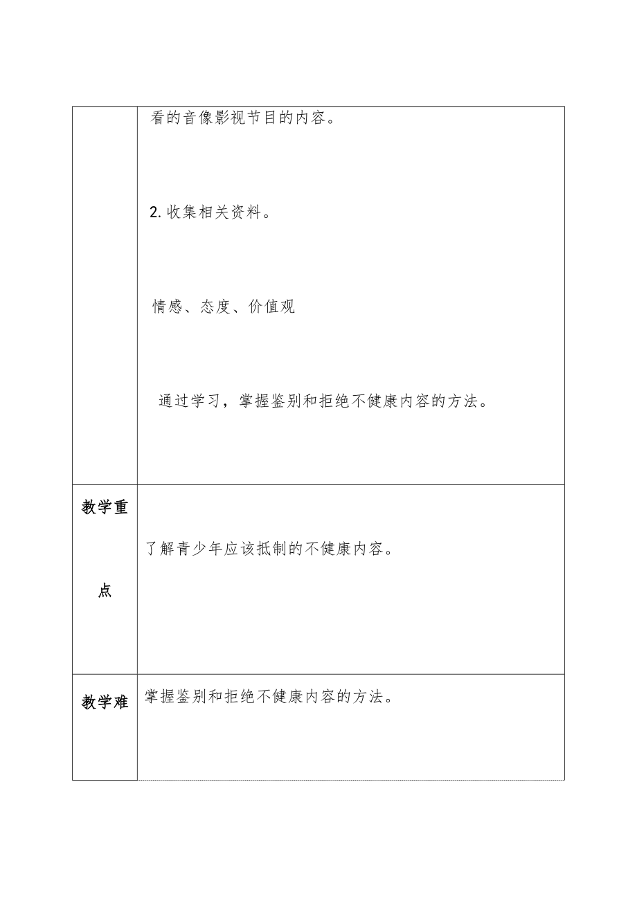 小学六年级下实践教案全册12