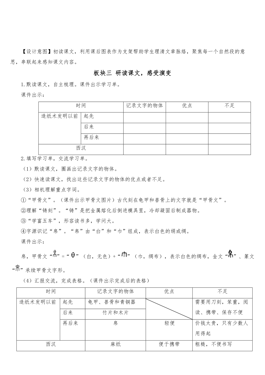 全国青年教师素养大赛一等奖10纸的发明【教案】