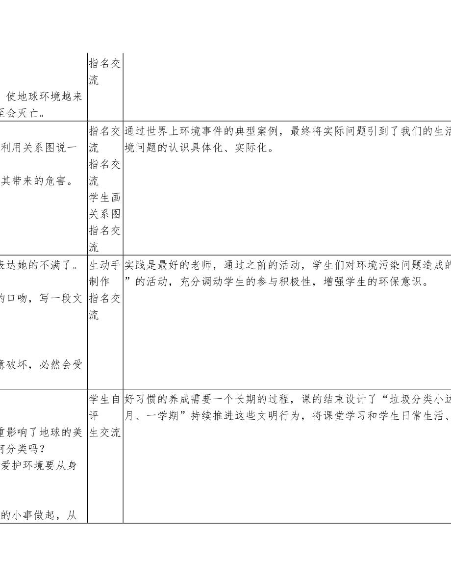 六年级道德法治下册4《地球—我们的家园》教案