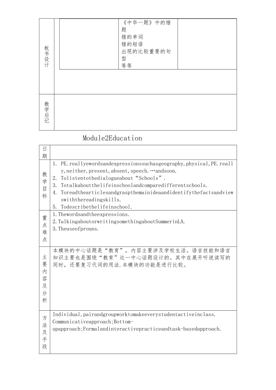 外研版九年级下全册教案7