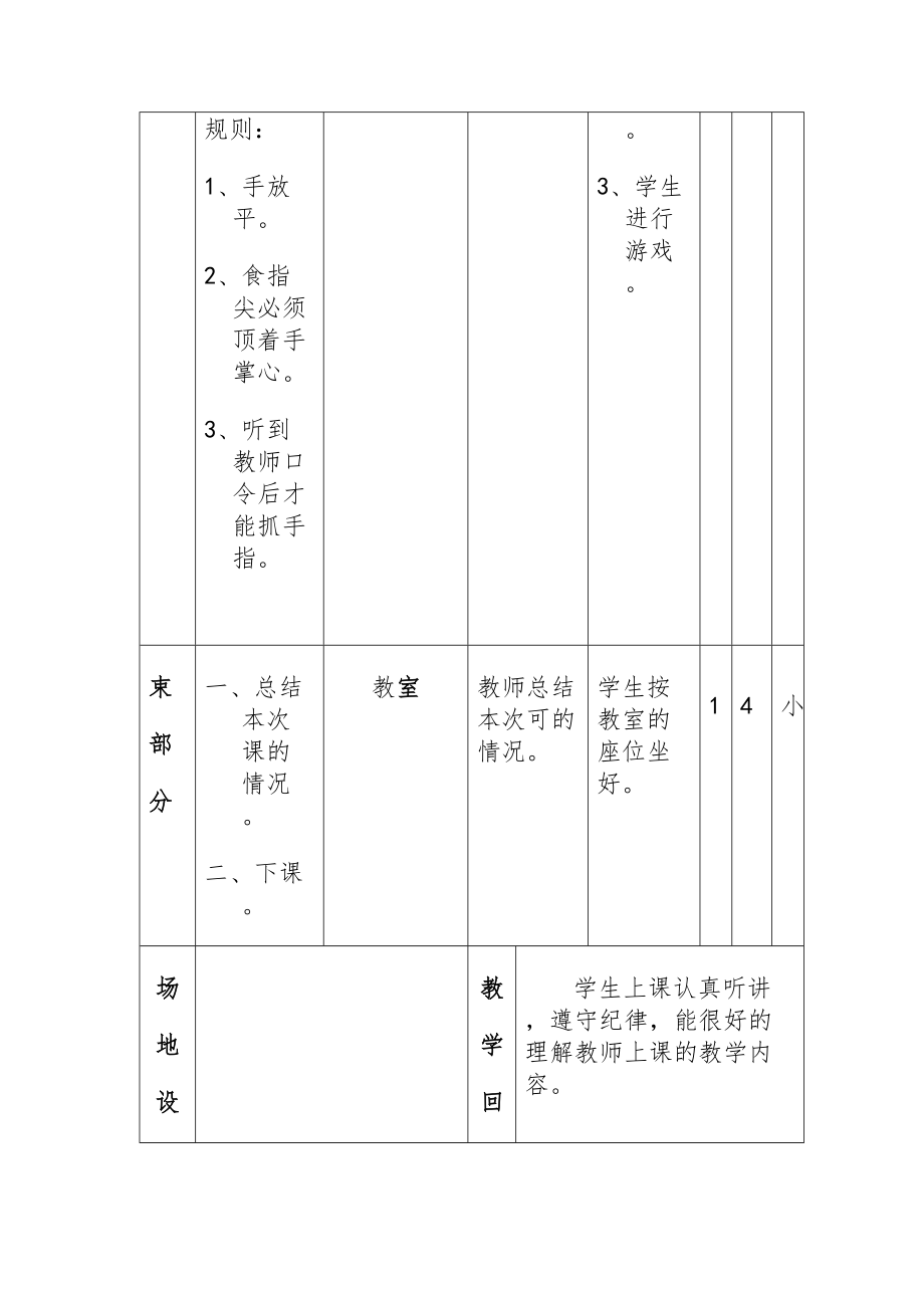 小学五年级下册体育教案全册1