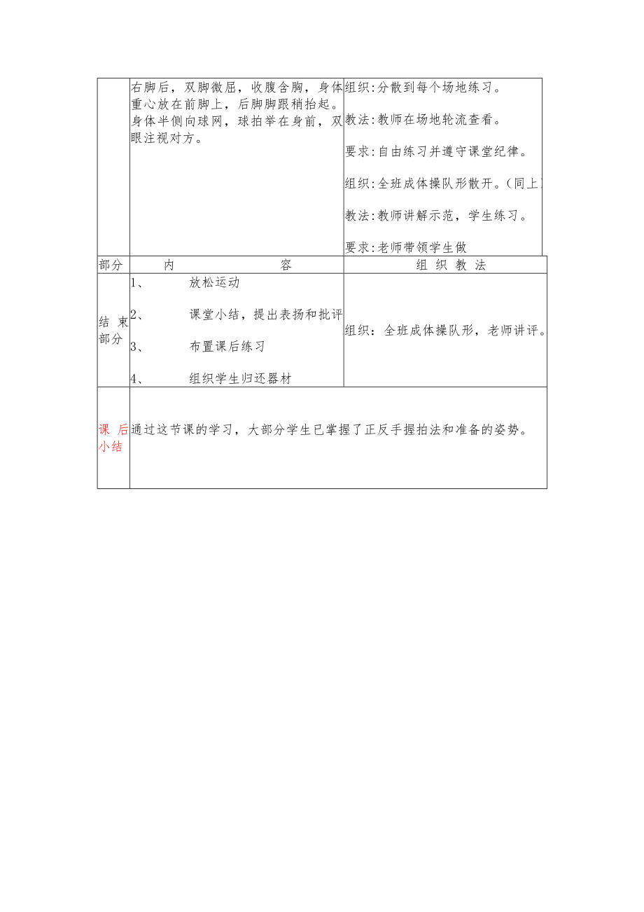 小学羽毛球教案全