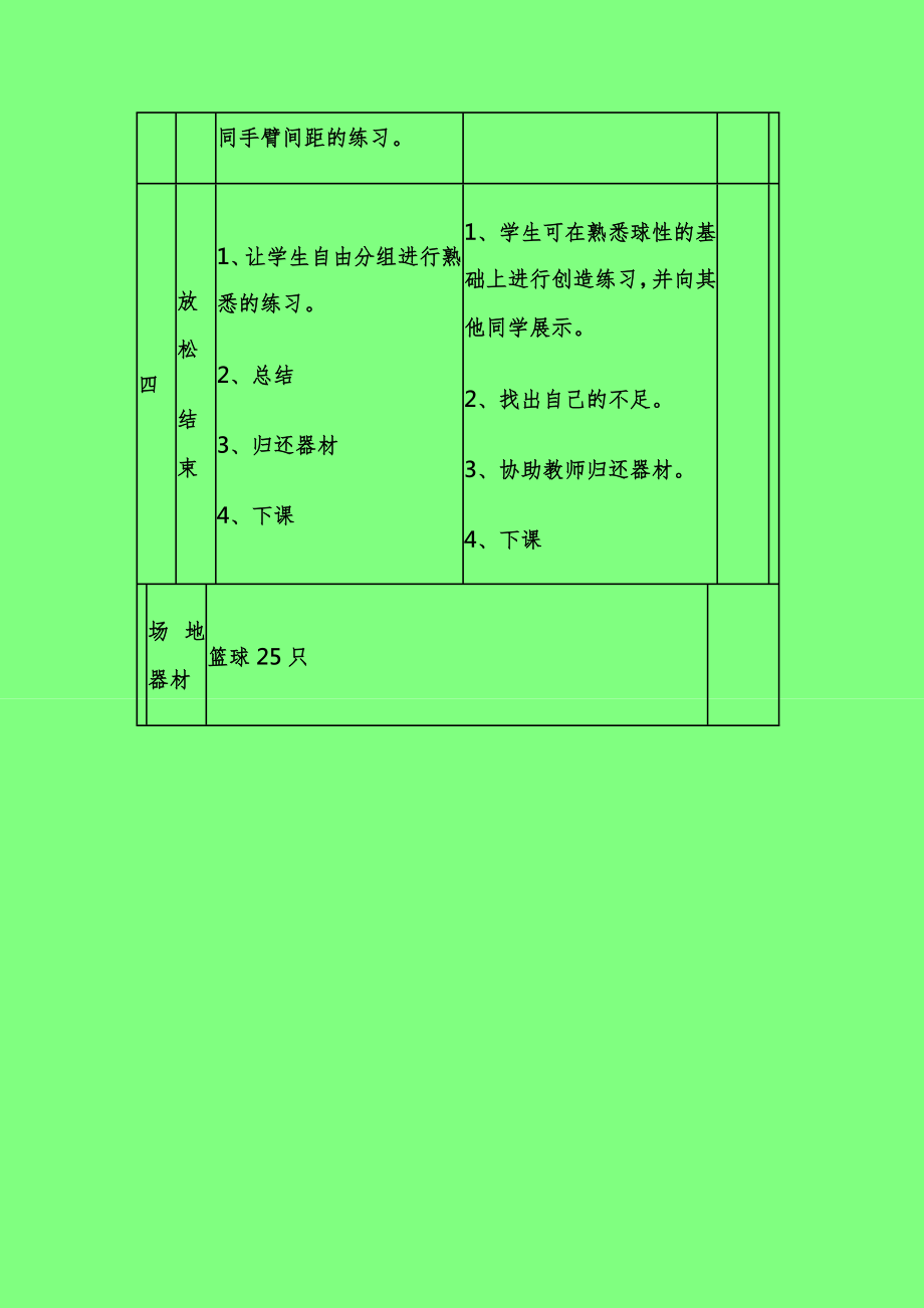 八年级下学期体育教案全册12