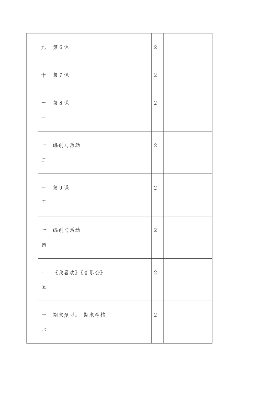 新人音版小学五年级音乐下册教案课程全册全2