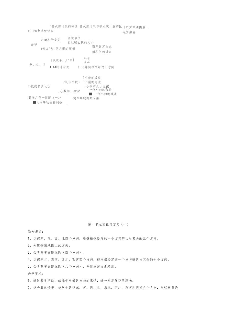 人教版小学三年级数学下册全册教案9