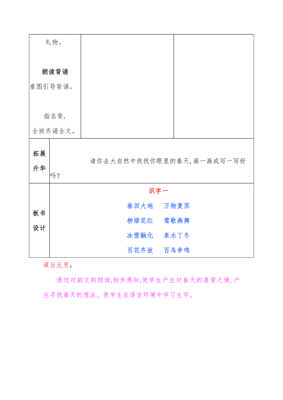 [初三数学]语文-人教版一年级语文下册全册教案表格式juf