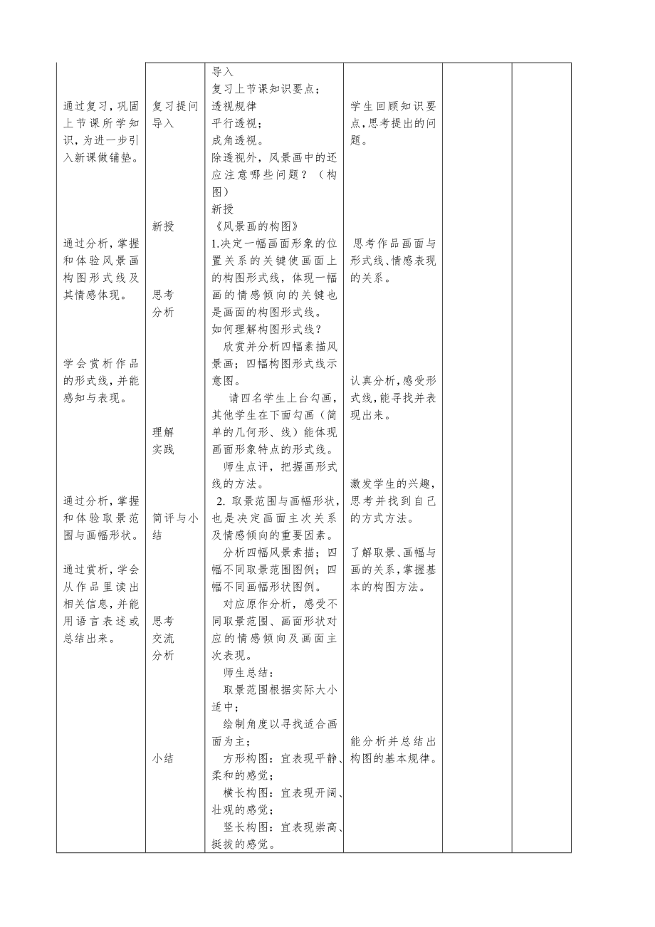 湘教版美术七年级下册教案