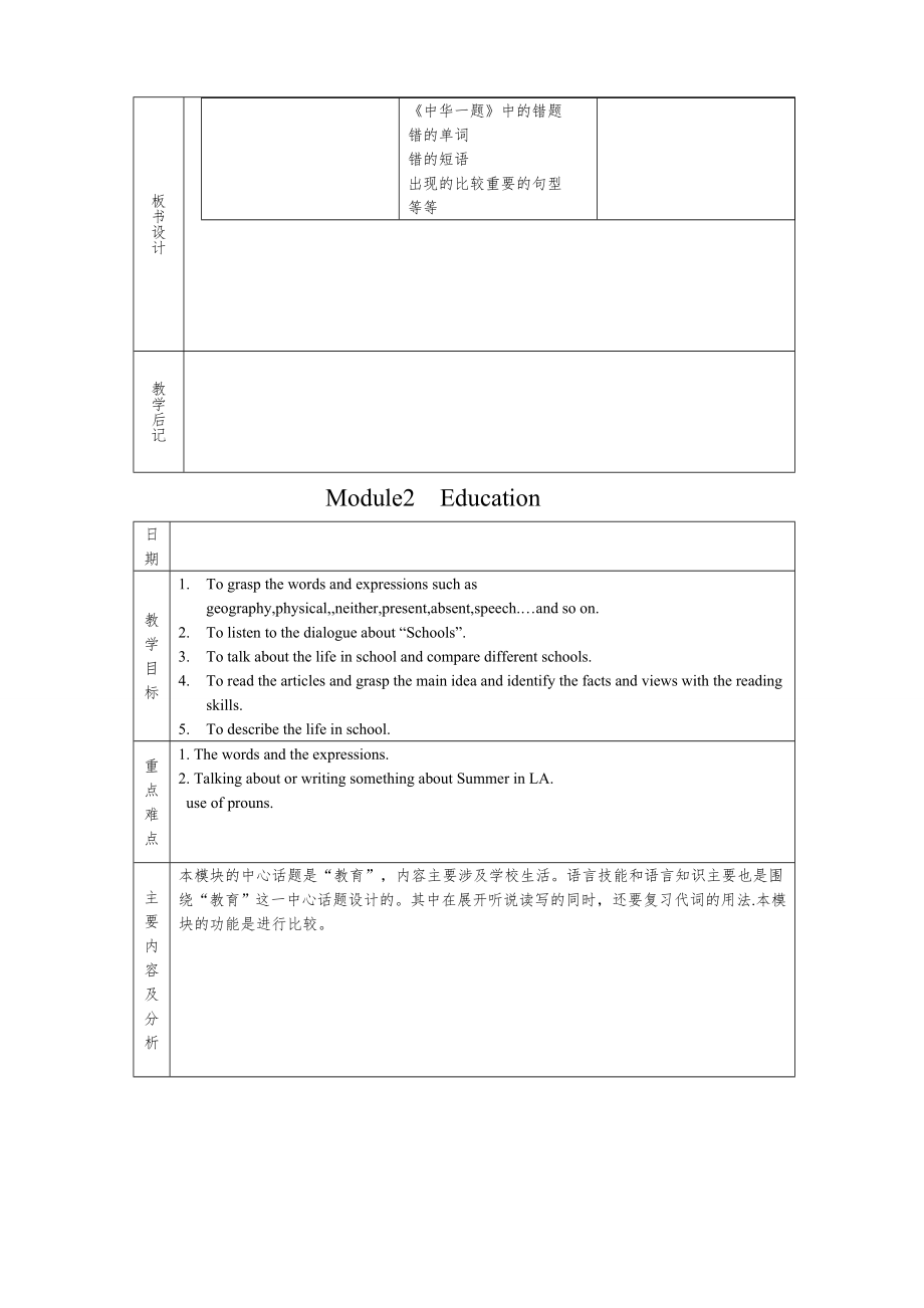 外研版九年级下全册教案14