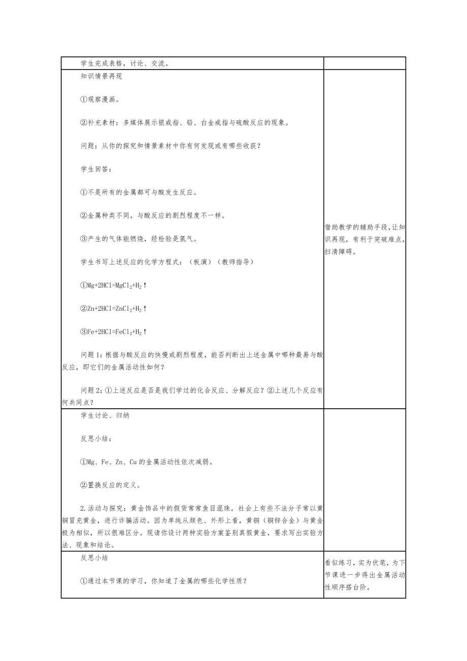 人教版九年级化学下册全册教案5