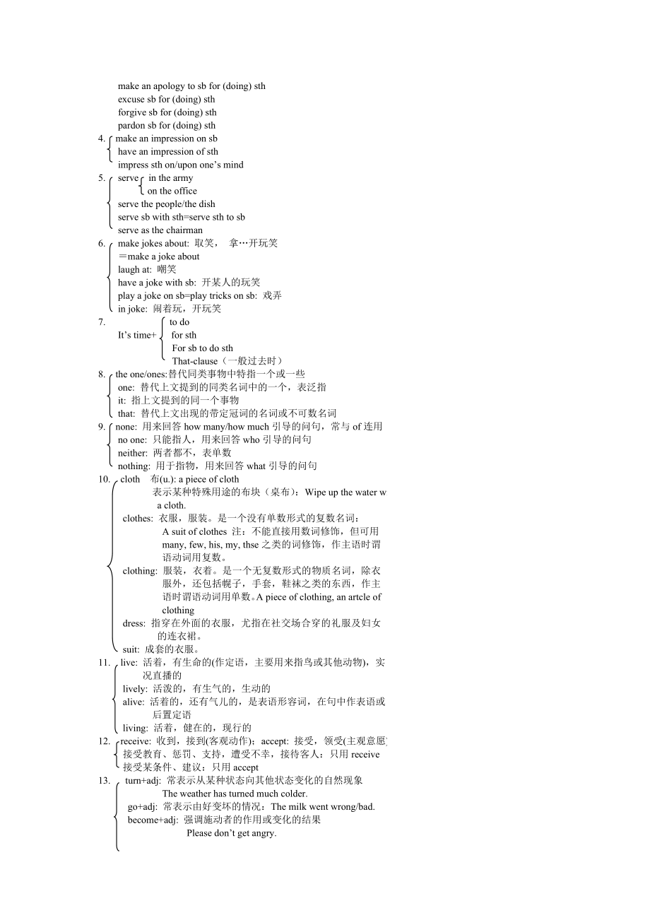 高考英语知识点_考点全归纳