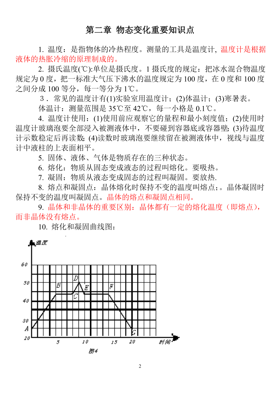 中考物理知识点汇总