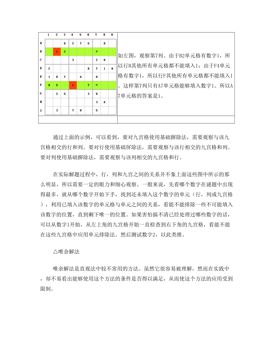 高难度的数独技巧