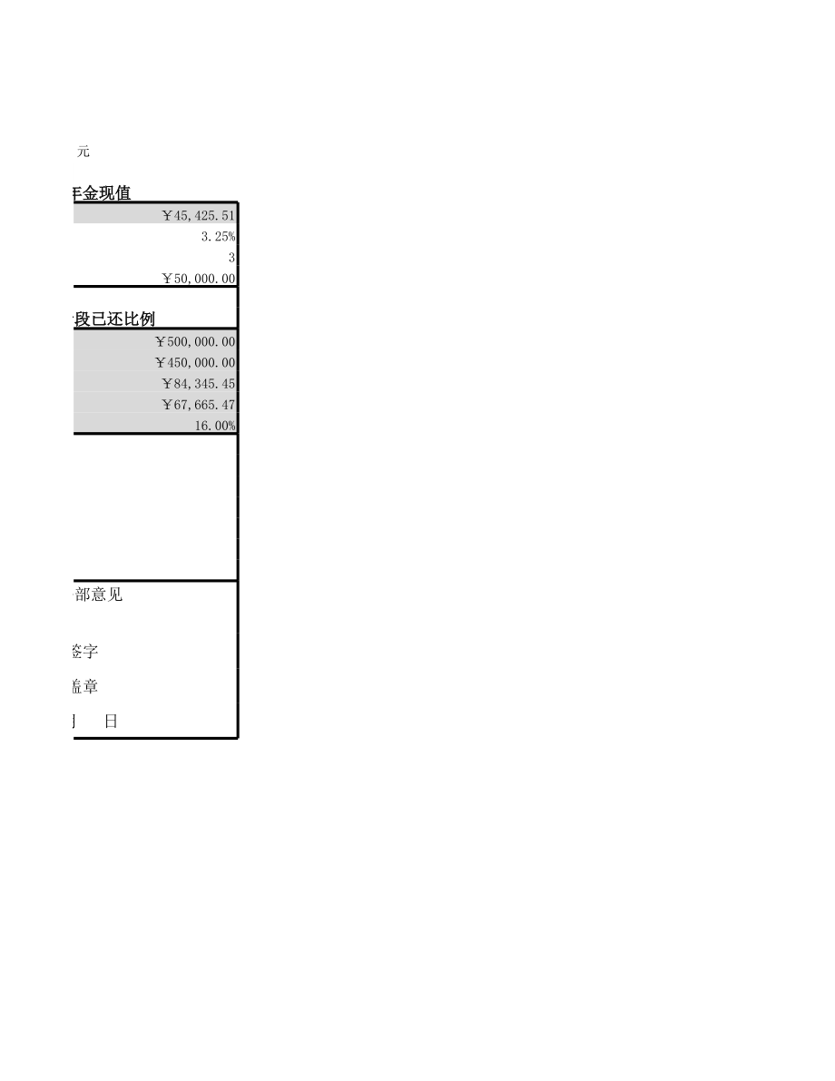 普通年金现值与终值计算表