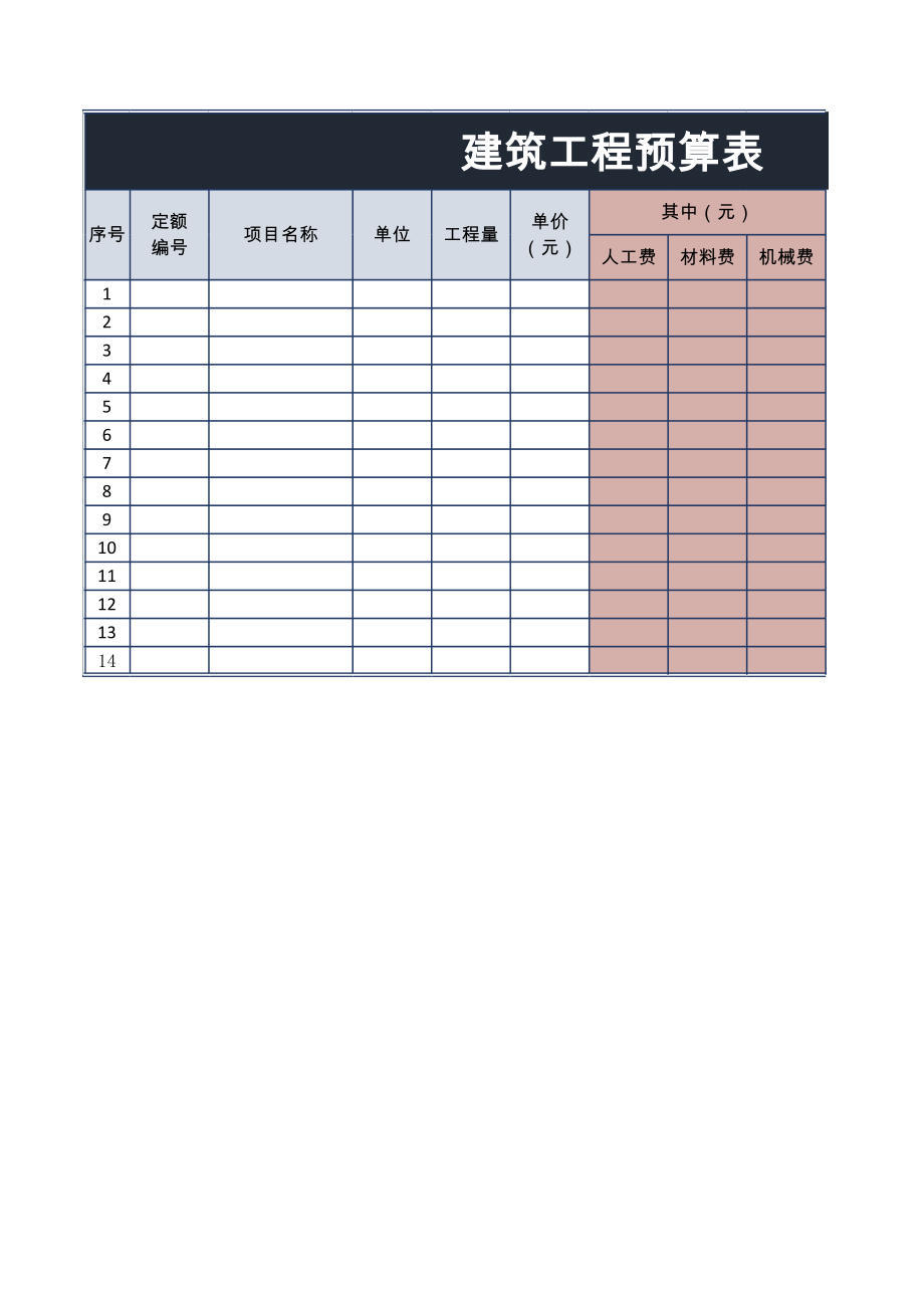 预算表格_25