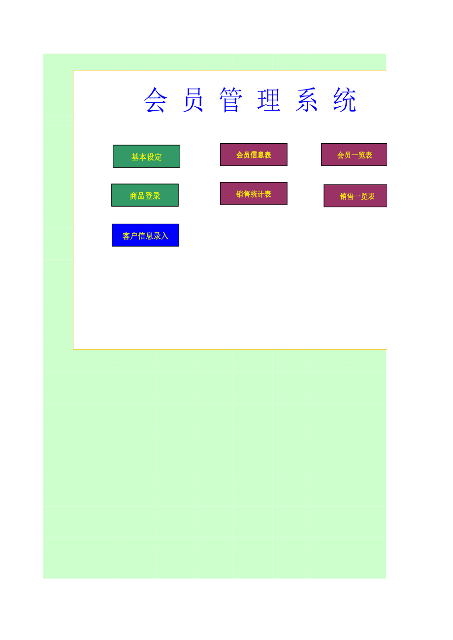 简单版会员管理系统