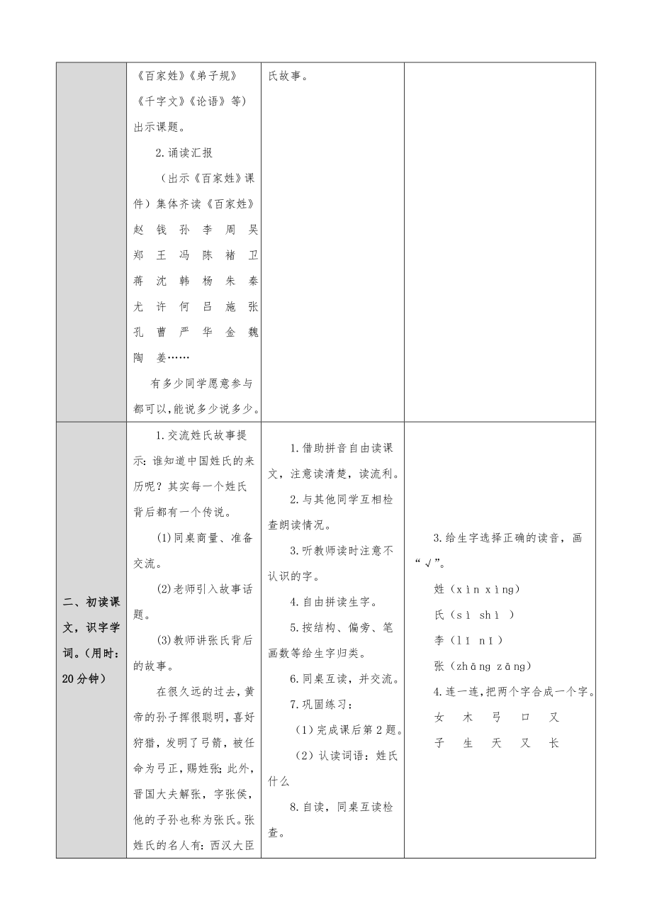 部编人教版小学一年级语文下册教案全册1