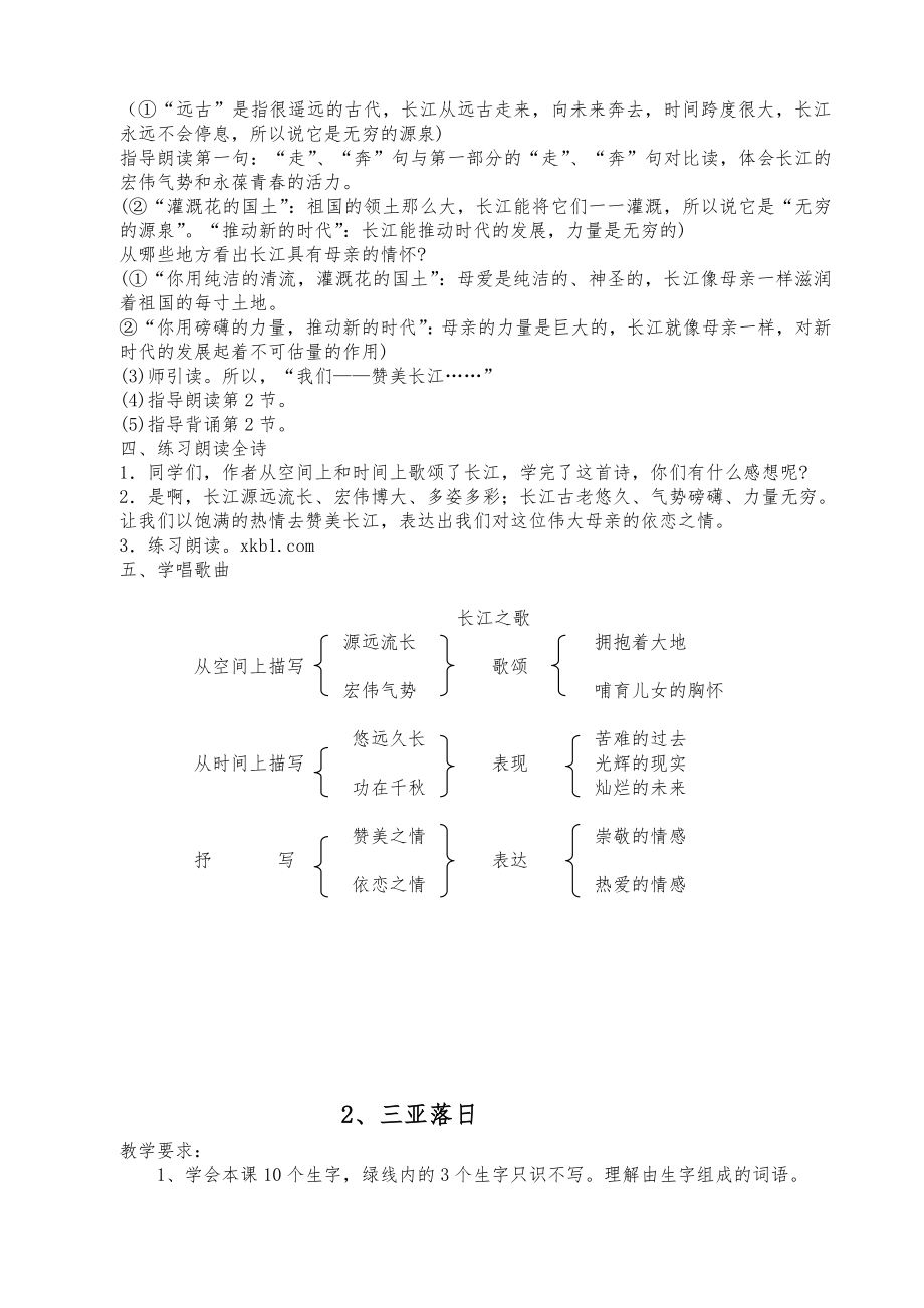 苏教版六年级下册语文教案全册9