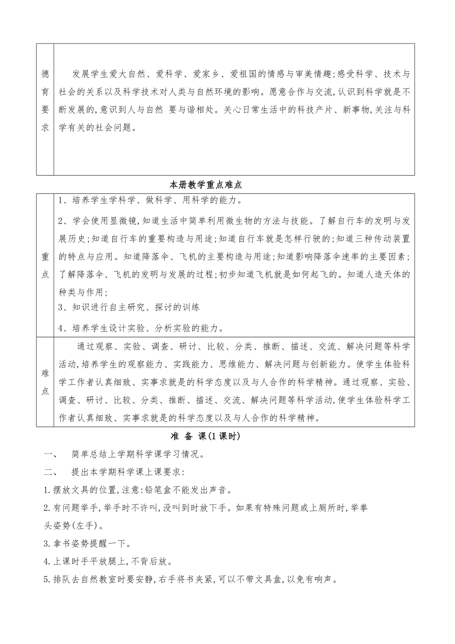 首师大版科学六年级下册全册教案7