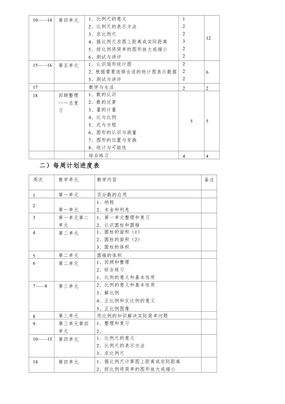 青岛版六年级数学下册教案全册1