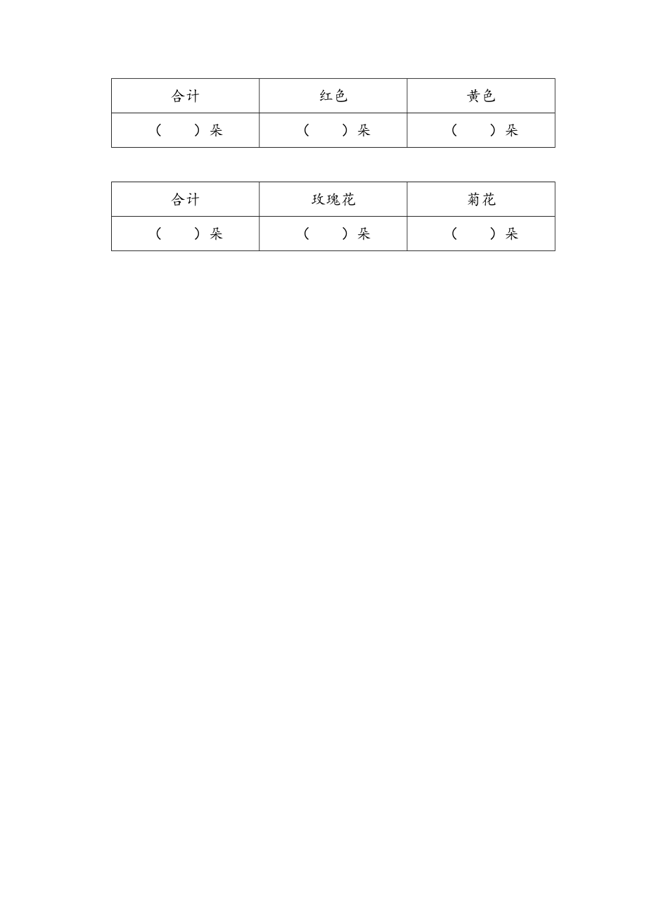 青岛版五四制二年级下册数学9.1 数据的分类整理