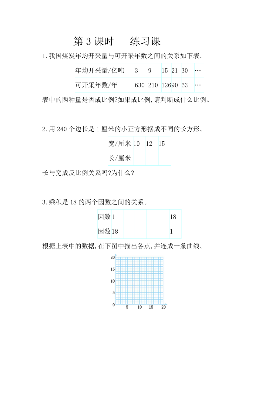 人教版六年级下册数学4.7 练习九