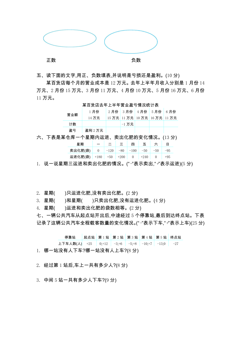 青岛版五年制四年级数学下册第四单元测试题及答案一试题试卷2