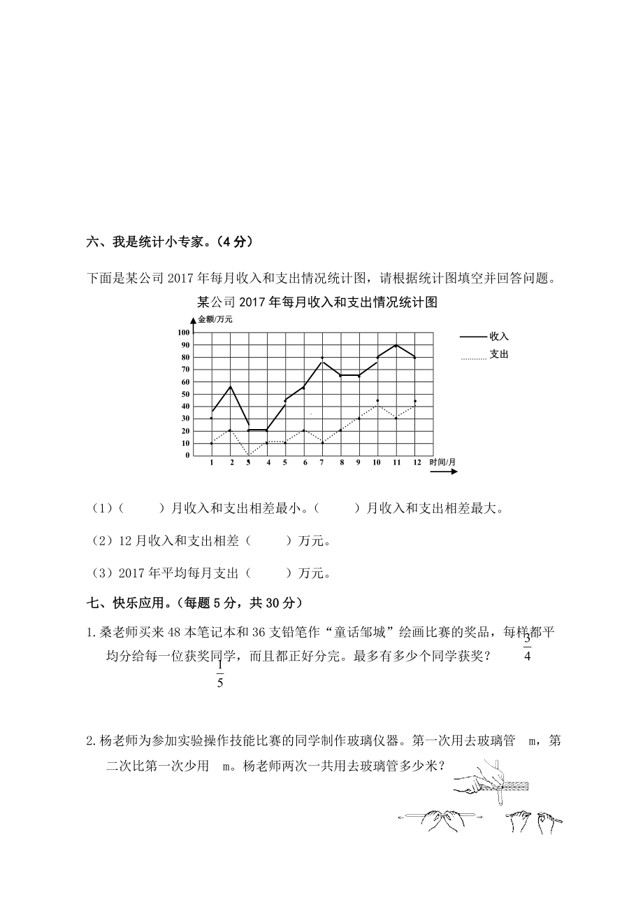 人教版五年级下册数学期末试卷 (24)