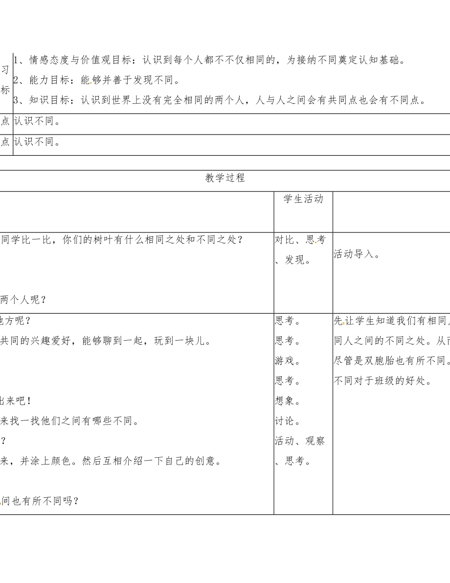 部编人教版道德法治三年级下册第一《我和我的同伴》教案