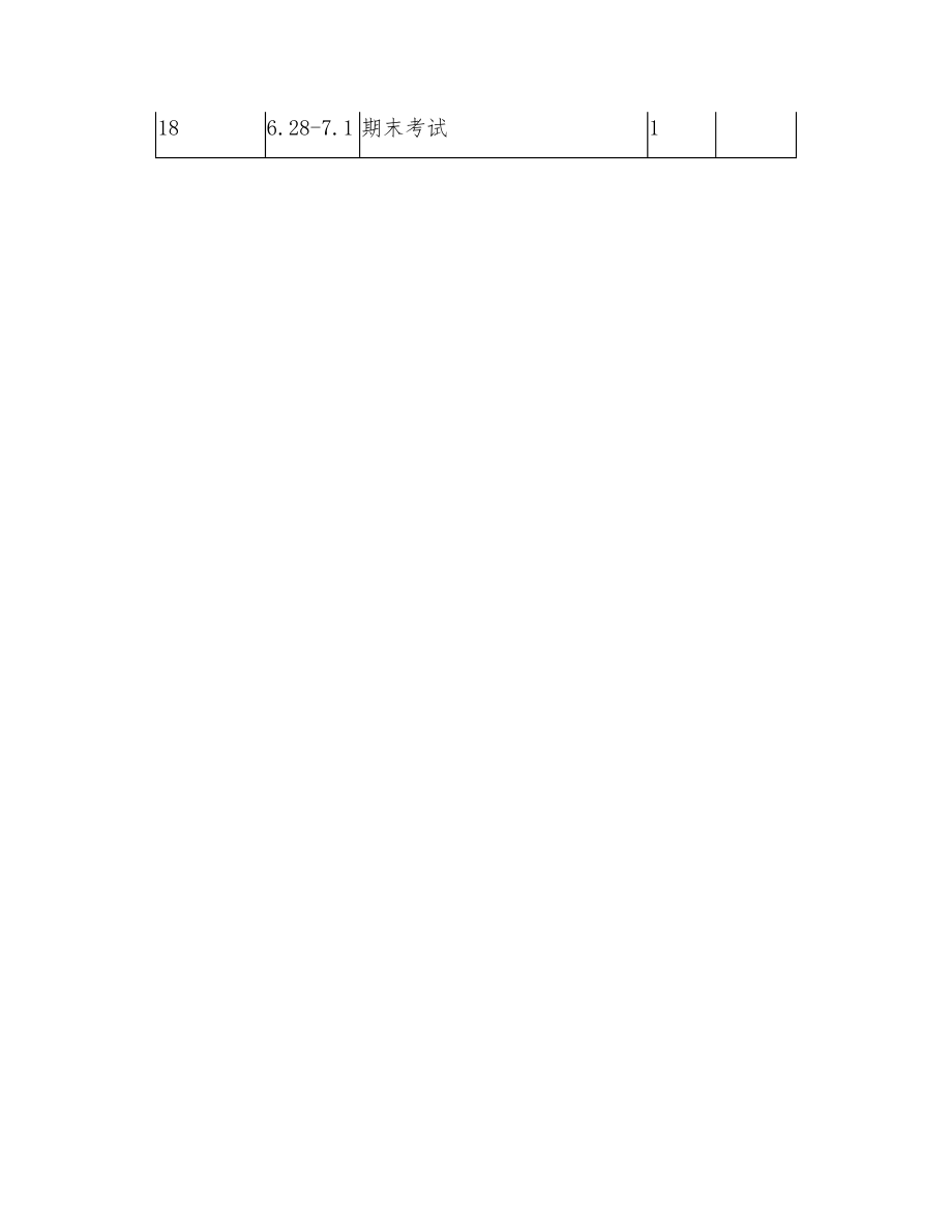 人教PEP版小学英语五年级下册教学计划进度表