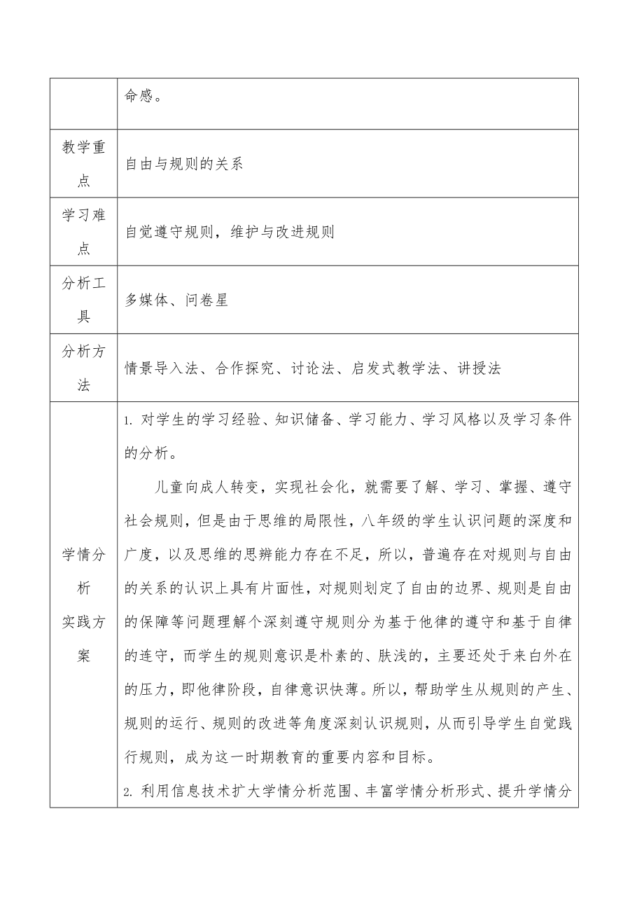 【信息技术2.0】A1技术支持的学情分析－高中政治《处理民族关系的原则：平等、团结、共同繁荣》学情分析方案