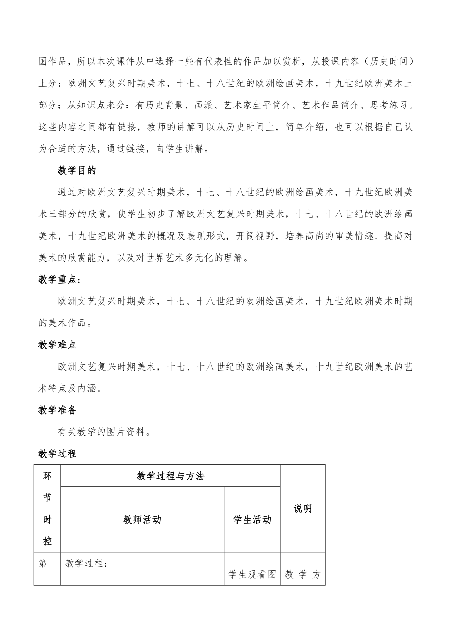 人教版九年级美术下册全套教案