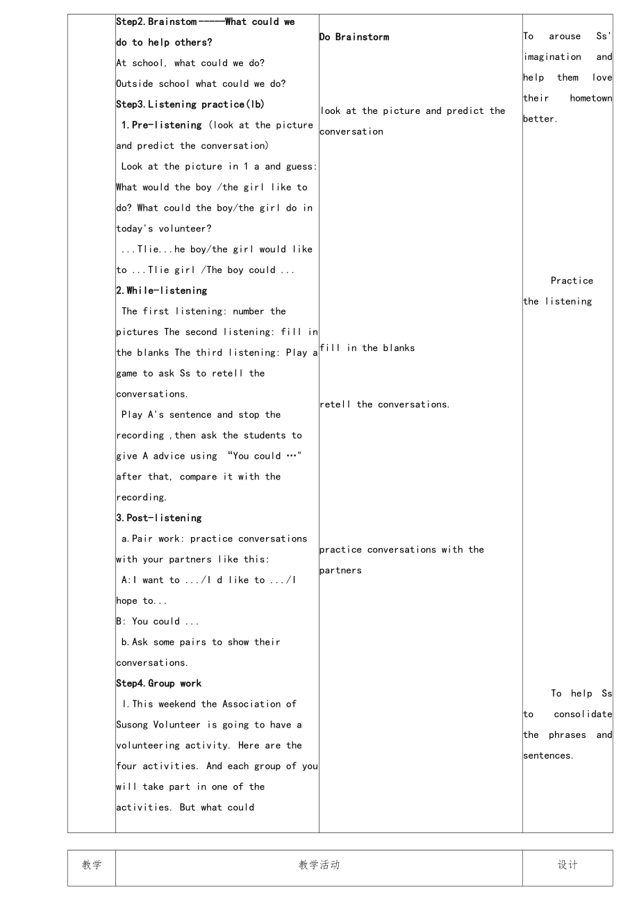 人教版八年级下册英语Unit2全教案(经典建议收藏)