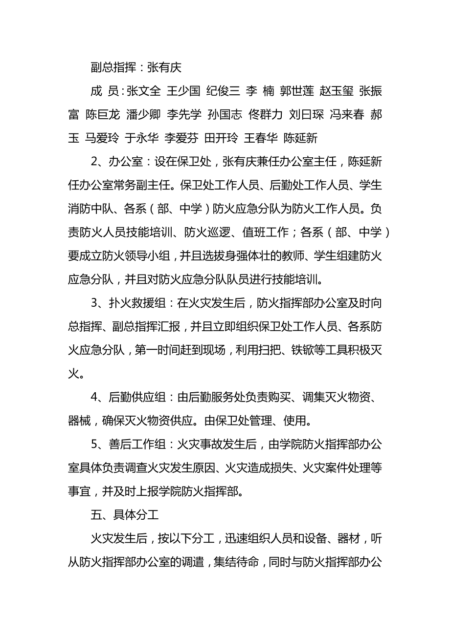 学院山林防火应急预案1