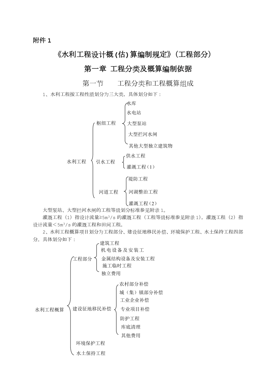 《水利部关于发布《水利工程设计概(估)算编制规定》的通知》(水总[2014]429号)12