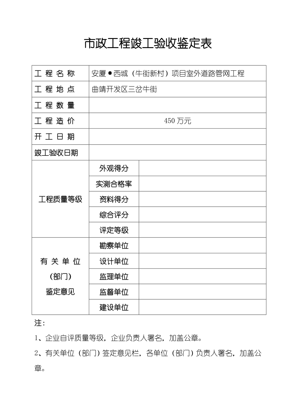 道路工程竣工资料最新