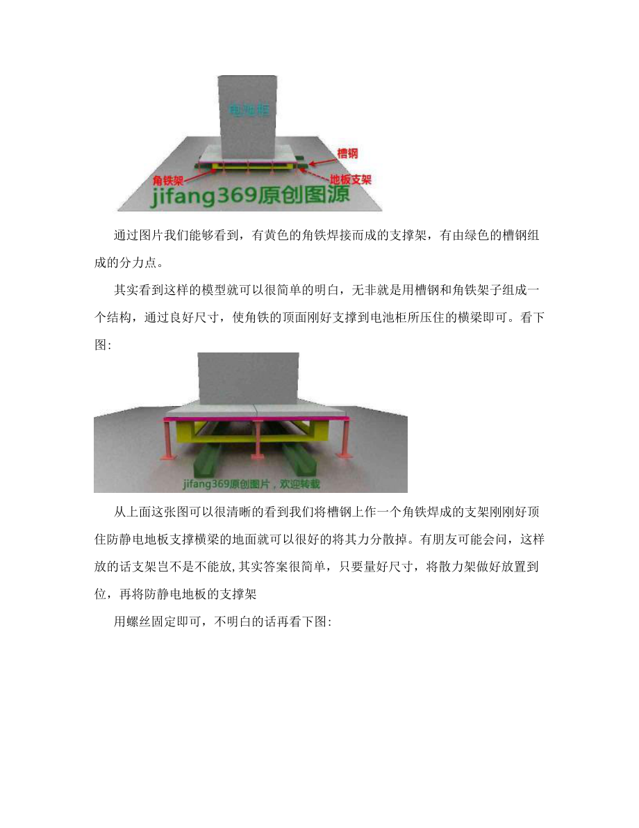 机房散力架安装工程样板图[资料]