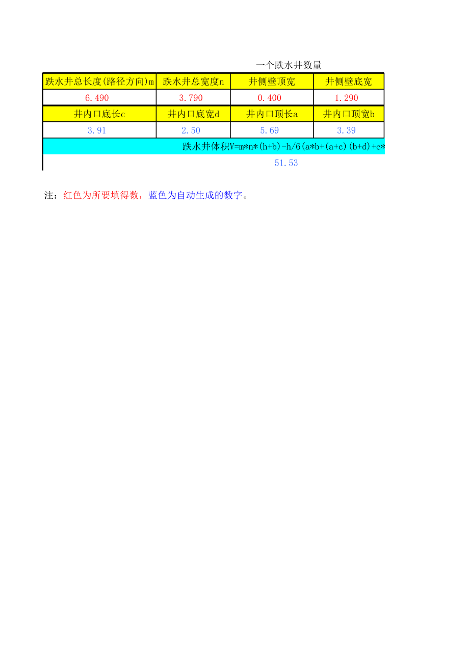 八字墙体积计算公式1